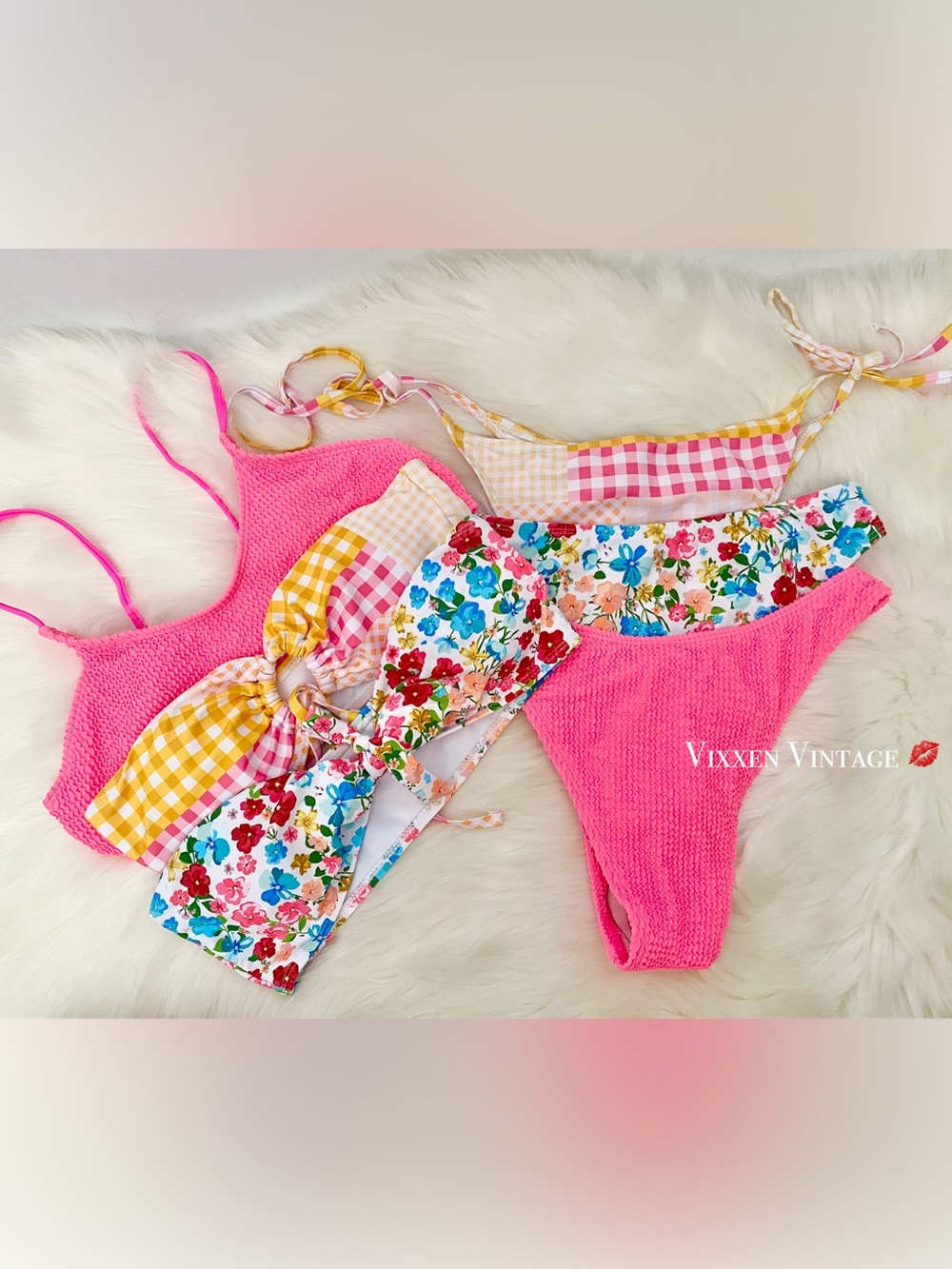 ZAFUL ASSORTED BIKINI BUNDLE LOT OF 6